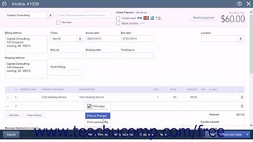 QuickBooks Online Plus 2015 Tutorial Previewing Sales Forms Intuit Training
