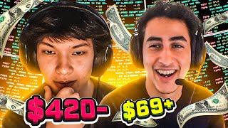 WHEN PRO VALORANT PLAYERS GAMBLE ON GAMES... (ft. Subroza, Zombs & MORE!) | Sinatraa