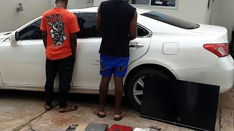 TWO YOUNG YAHOO - YAHOO BOYS ARRESTED IN MAKURDI EXPENSIVE CAR RECOVERED