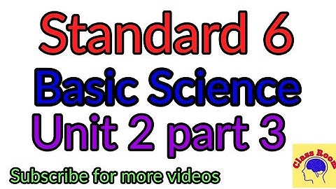 Standard 6 Basic Science unit 2 part 3 The Essence of Change