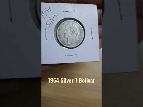 1954 Silver 1 Bolivar - Venezuela | Central Bank of Venezuela