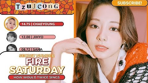 How Would TWICE Sings — "Fire Saturday" by Secret Number // Line Distribution