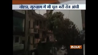 Rain accompanied by strong winds, dust storm lashes Delhi, NCR