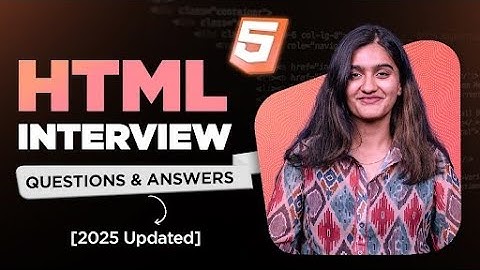 Top HTML Interview Questions And Answers | MOST ASKED HTML Interview Questions (2025) | Intellipaat