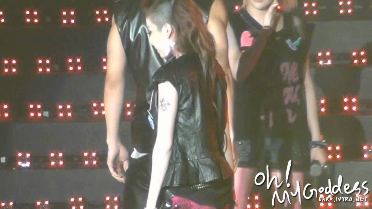 [FANCAM] 120808 Pink Play Concert - Talk + I LOVE YOU (DARA ver)