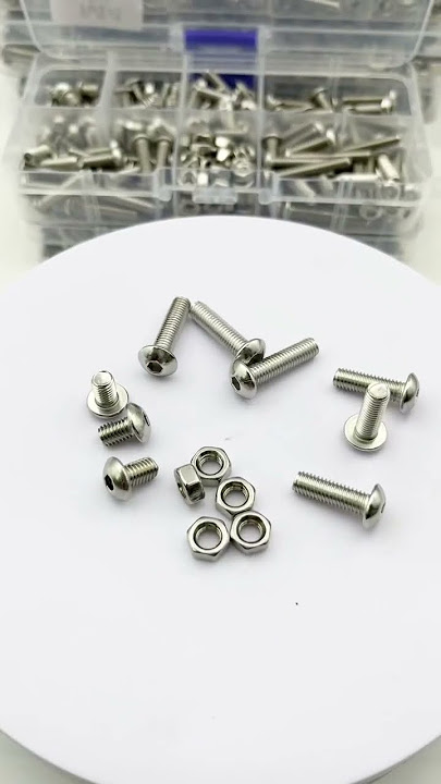 120-434Pcs 304 Stainless Steel Hex Button Socket Head Cap Screw