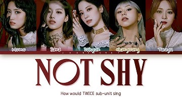 How would TWICE SUB-UNIT sing "Not Shy" | Original by ITZY | Color Coded han/rom/eng