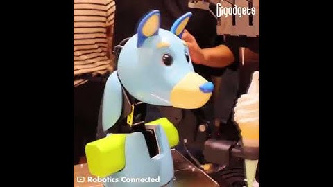 This robot can serve you ice cream in about 30 seconds. Check out the Soft Cream Robots.