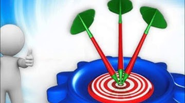 gear with dart powerpoint templates and powerpoint themes 1012