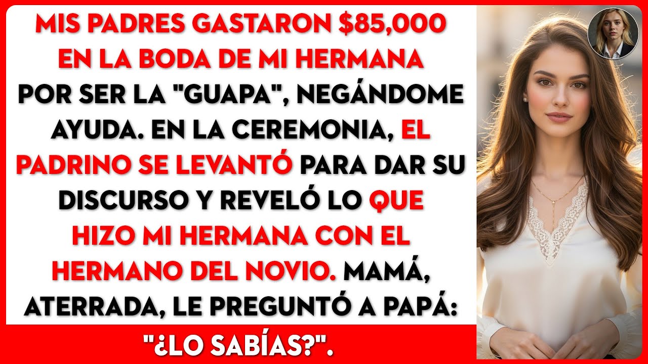 Me llamaban 'la fea'. Gastaron $85mil en la boda de mi hermana. Entonces, el padrino se levantó...
