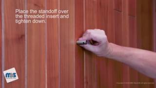 How To Install the RAC8511 Standoff & Rod Acrylic Display System