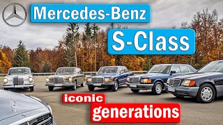 Mercedes-Benz S-Class - all iconic generations W112, W108, W116, W140, W223