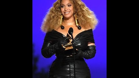 Beyoncé Wins Best R&B Performance|2021 Grammy Awards Acceptance Speech