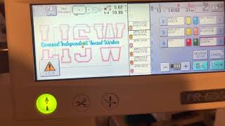 Brother 6 needle machine Pr-600 how to appliqué