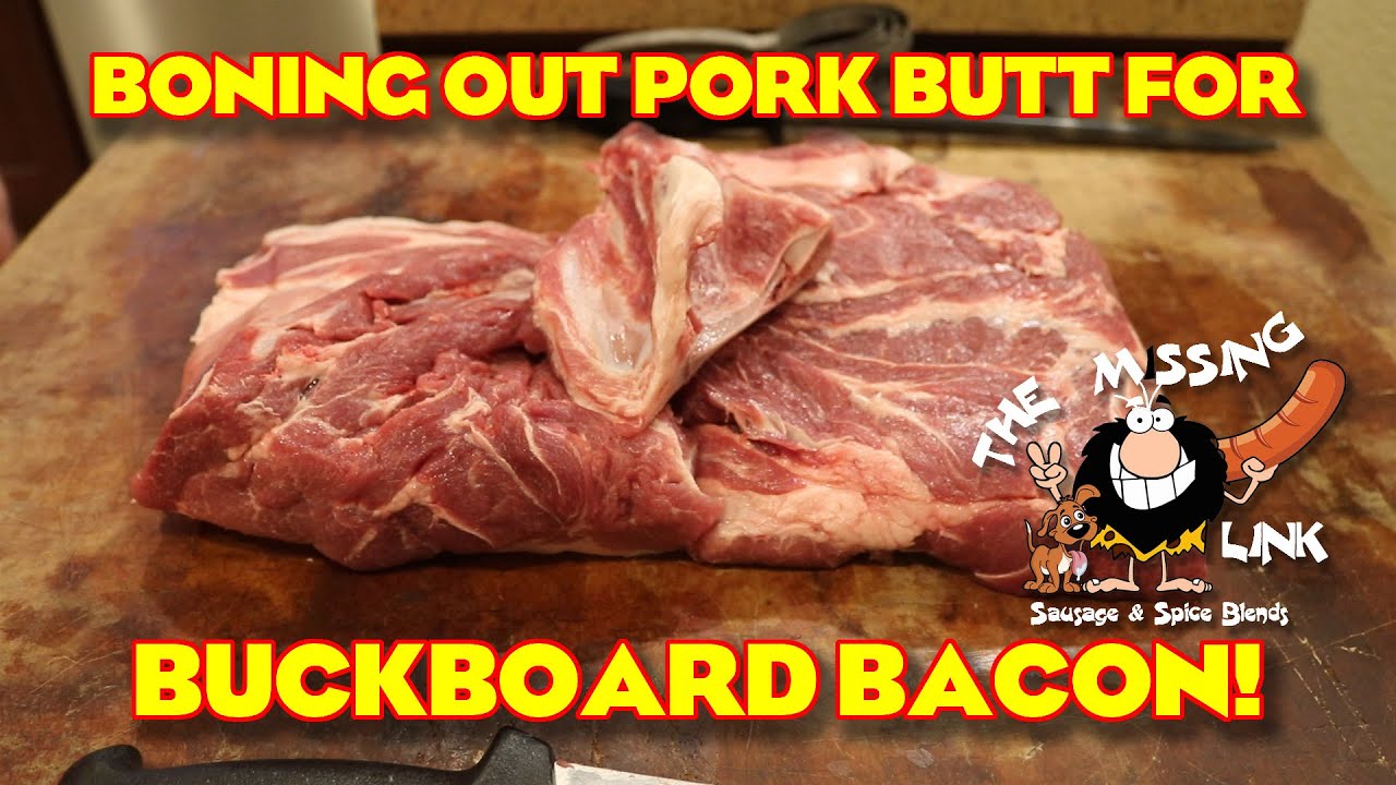 Boning Out Pork Butt For Buckboard Bacon YouTube