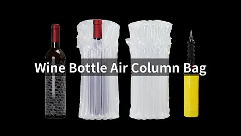 Wine Bottle Protector Air Bag Packaging Inflatable Wine Shipper Air Column Cushion Bag Bubble Bag