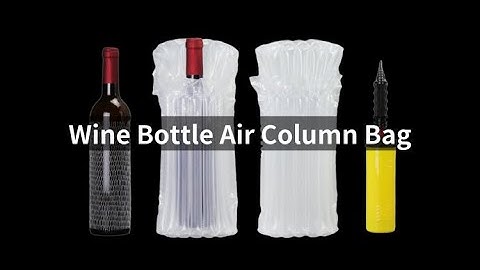 Wine Bottle Protector Air Bag Packaging Inflatable Wine Shipper Air Column Cushion Bag Bubble Bag