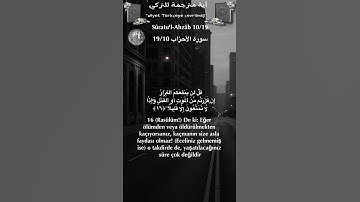 سورة الأحزاب 19/10 turk/arab #القران_الكريم#quran