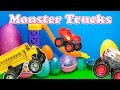 Assistant Opens Monster Truck Surprise Eggs with Blaze and the Monster Machines