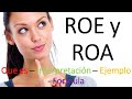 Roe y Roa: explicación, formula e interpretación