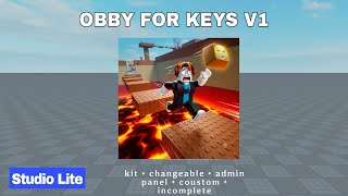 Obby for  Keys  V1 In Studio  lite | Studio Lite | Tutorial 