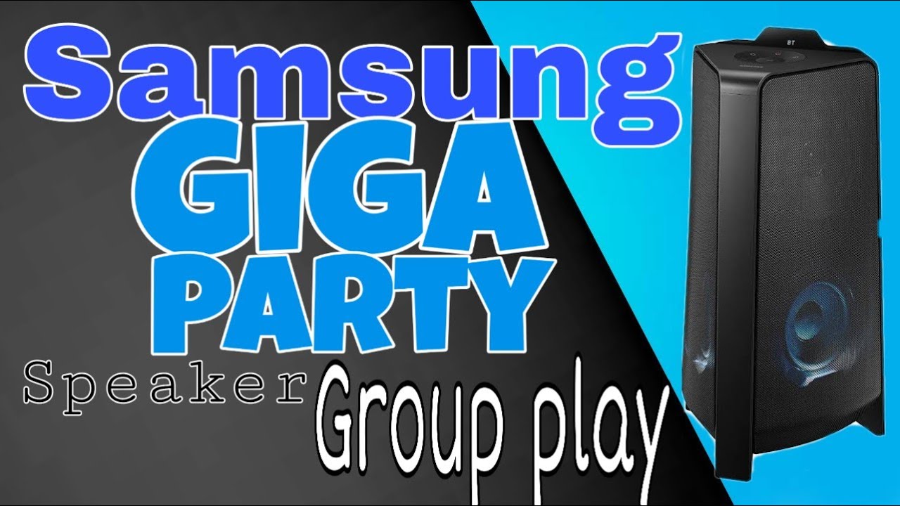 How to connect group play Samsung giga party audio speaker MX-T50 MX-T70 |  GROUP PLAY & ADD STEREO - YouTube