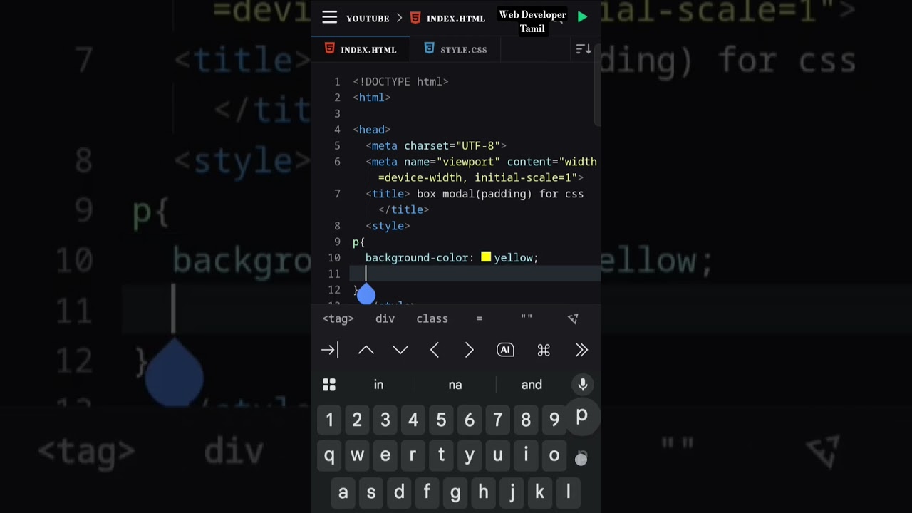 Css box-modal using padding-left property in Tamil ||              