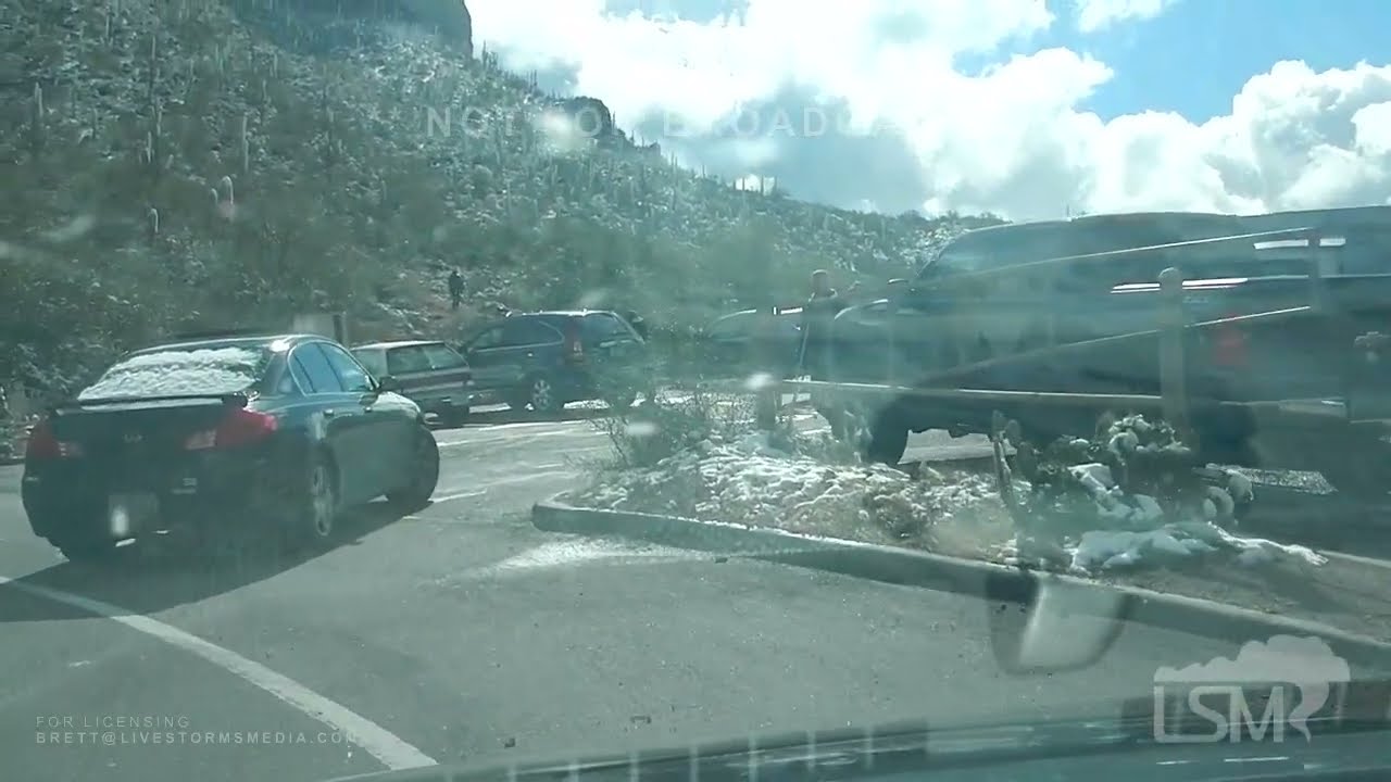 03-02-2023 Tucson, AZ - Rare Winter Storm Brings Accumulating Snow To Tucson Metro Area