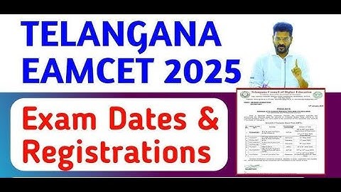 TS  EAMCET 2025 : Application form, Exam dates, Fees & Complete Guide!