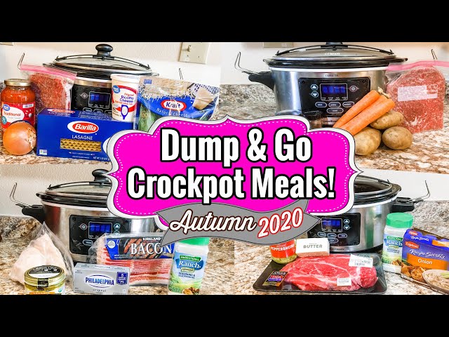 Large Family Dump & Go Crockpot Meals