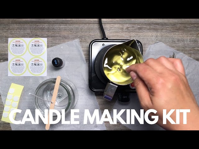 Candle Making Kit with Electronic Hot Plate for Beginners, Adults