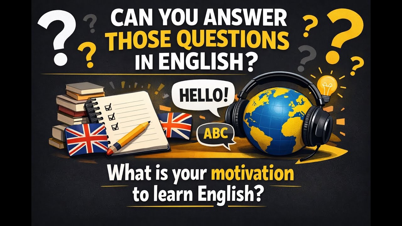 Can you answer those questions in English? What is your motivation to learn English?