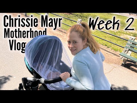 Chrissie Mayr Motherhood Vlog Week 2! First Outing at Kensico Dam! Diaper Bag Prep! Breastfeeding!