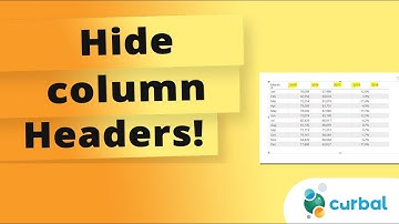 Need To Hide Column Headers In Power Bi? I