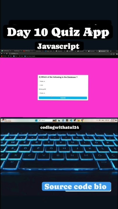 Day 10 Quiz App Application 30 day 30 Javascript Projects for beginners ...