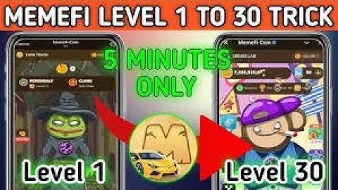 Level 1 to 30 in  MemeFi Telegram Airdrop in Just 5 Minutes | Fastest Method 2024