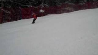 5 Year Old's 3rd Day of Snowboarding at Echo Mountain