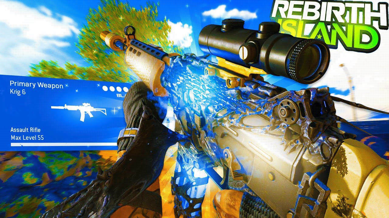 The *NEW* Krig 6 CLASS w/ NO RECOIL in REBIRTH ISLAND!