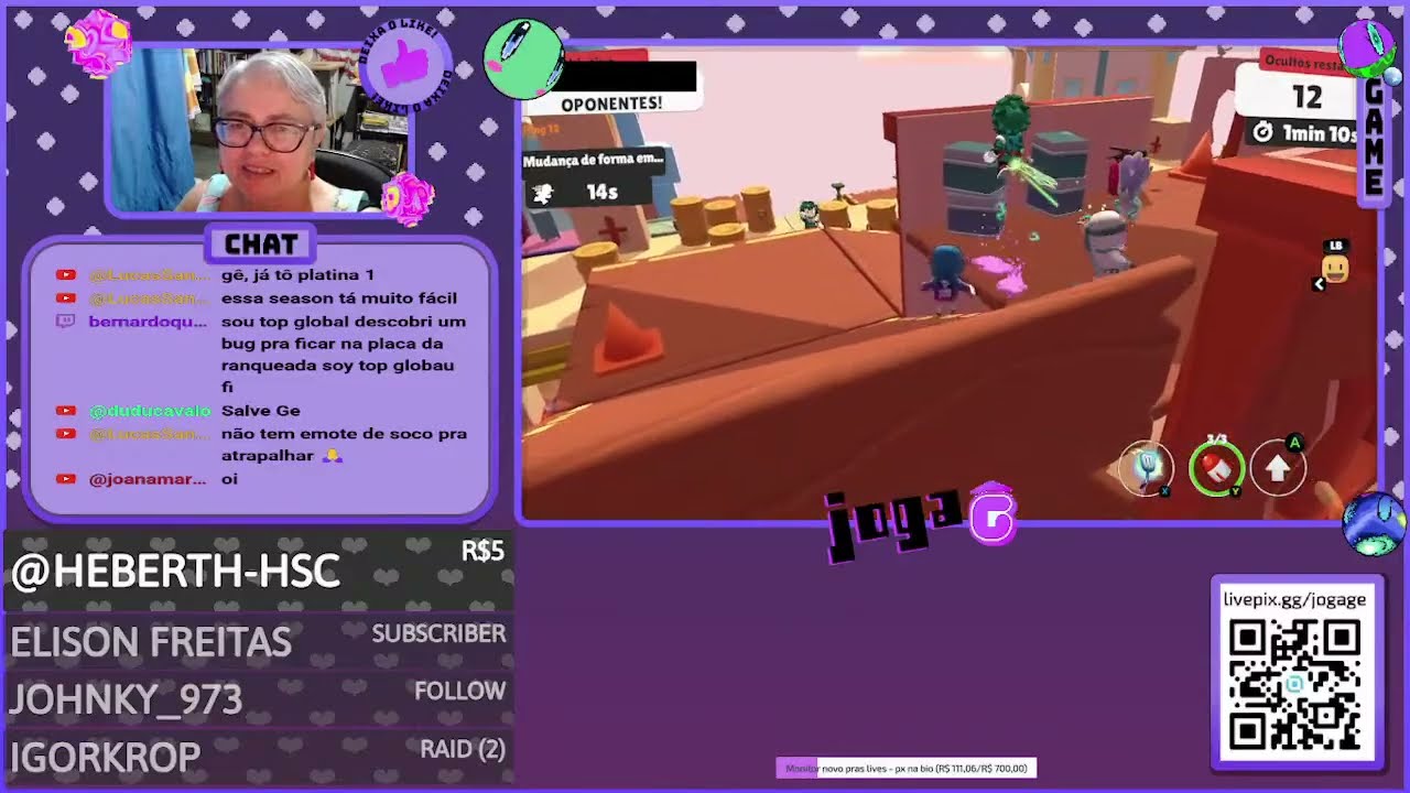 🔴Live  Stumble Guys e Roblox