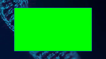 Green Screen Abstract Glittering DNA Double Helix With Depth Of Field Rotating Mysterious Science