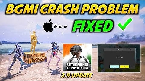 BGMI 3.9 Update Crash & Freeze Problem Fixed on iPhone | iOS BGMI Crash And Mic Problem Fixed 