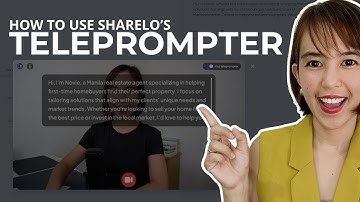 How to Use Sharelo’s Teleprompter Feature for Recording Sales Pitches | Interactive Video Tool
