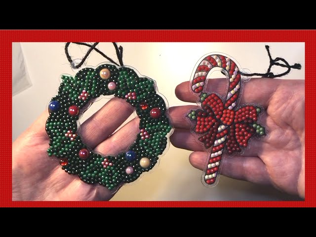 Diamond Art Christmas Ornaments from Michaels