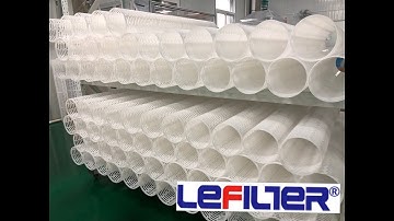 Skeleton welding process of high flow filter element