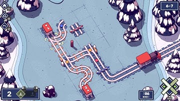 Railbound ( Level 6-7 | Hard 2D Puzzle Game ) | Tutorial and Gameplay