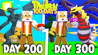 Tóm Tắt 300 Ngày Minecraft Pixelmon Sinh Tồn Siêu Khó Triêu Hồi Pokemon !!