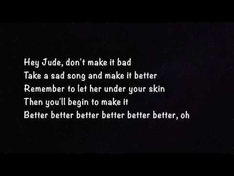 The Beatles - Hey Jude - Lyrics Letra