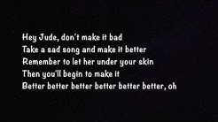 THE BEATLES - HEY JUDE - LYRICS LETRA  - Durasi: 6:58. 