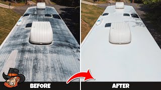 How to replace RV roof // Crazy Seal Hybrid Install // Fleetwood bounder // Part 2