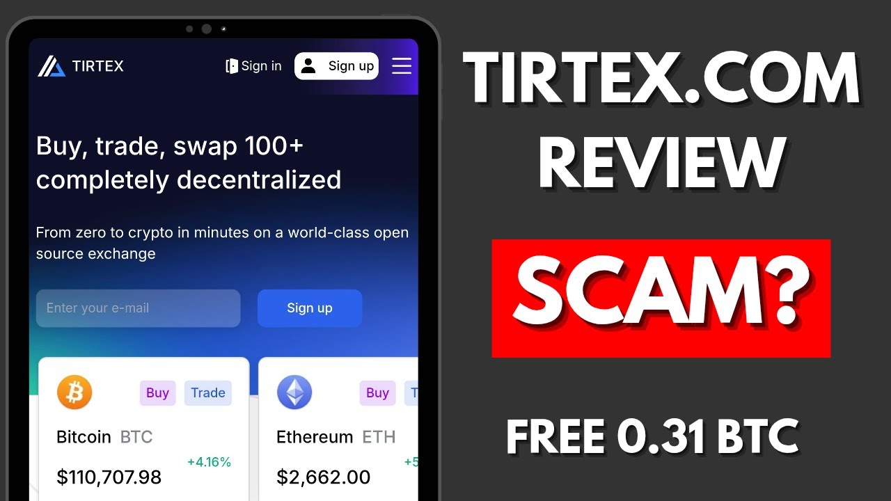 Tirtex.com Review - Free 0.31 BTC Legit Or Scam?